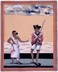 Sepoy der Madras Native Infantry und seine Frau von Unknown artist