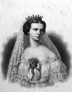 Sissi: Elisabeth von Wittelsbach oder Elisabeth von Österreich, Kaiserin von Österreich und Ungarn (1837-1898) von Unknown artist
