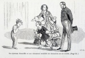 Sophie nass - in „Die Missgeschicke der Sophie“ von der Gräfin von Ségur, Hachette