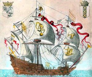 Spanisches Schiff des 16. Jahrhunderts
