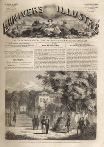 Strauss-Villa in Vichy - Residenz von Napoleon III. (1808-1873) - Das illustre Universum 1861