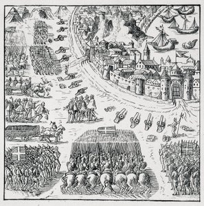 Der Herzog von Anjou (Heinrich III) wurde zum König von Polen gewählt (1573) und musste diese Krone sofort übernehmen, die Belagerung von La Rochelle wurde aufgehoben, und den Rochellois wurde alles gewährt, was sie für sich und für von Unknown artist