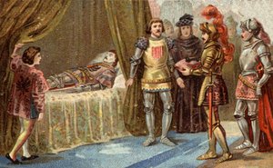 Der englische Gouverneur von Châteauneuf-de-Randon ergab sich und legte die Schlüssel der Stadt auf das Sterbebett von Bertrand du Guesclin am 13. Juli 1380, vor dem die Stadt belagert wurde. Der Konnetabel starb, laut