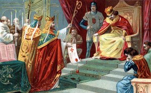 Die Exkommunikation von König Robert II. dem Frommen (ca. 970-1031), König von Frankreich, im Jahr 997 von Unknown artist