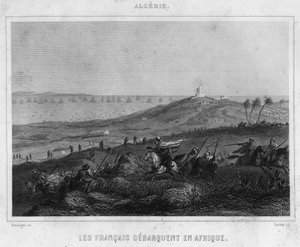 Die Franzosen landeten in Afrika.