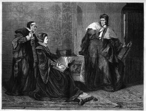 Der Gardiner Bischof präsentiert Lady Jeanne Grey