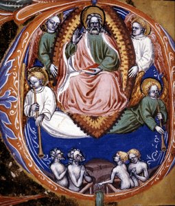 Das Jüngste Gericht - in „De civitate dei“ von Augustinus, frühes 15. Jahrhundert. Municipal Bibl. von Rimini