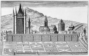 Der Tempelturm, nach einem Druck der Topographie von Paris - Gravur