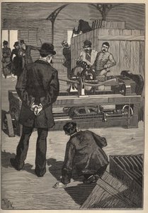Die Kunst der Tour: der Blanchard-Turm. Gravur von 1885 in „Les arts et metiers illustres“ von Adolphe BITARD von Unknown artist