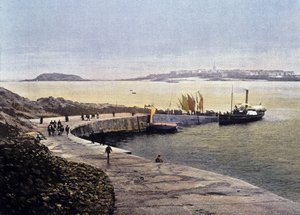 Die Bucht von Saint-Malo von Dinard - in „Frankreich. Aquarelle Reiseerinnerungen“, 19. Jahrhundert