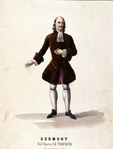 Die Figur des Alfredo Germont in „La Traviata“ von Giuseppe Verdi von Unknown artist
