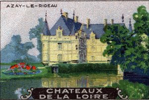Die Schlösser der Loire: das Schloss von Azay-le-Rideau, Anfang 20. Jahrhundert