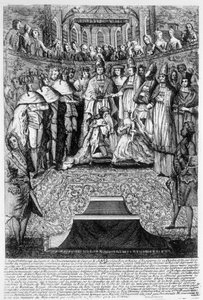 Die Krönung von George II (1683-1760), König von Großbritannien und Irland, 2. Oktober