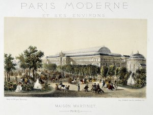 Die Menge auf den Champs-Elysées von Unknown artist