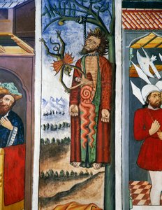 Tod des Judas, Fresken in der Kapelle St. Sebastian