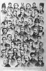 Die verschiedenen Arten von Kriminellen laut den Berliner Polizeiarchiven. 1882 von Unknown artist