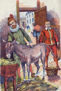 Der Esel mit Goldstücken. Illustration zu „Eselshaut“ von Charles Perrault von Unknown artist