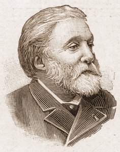 Die Mitglieder der Académie Française im Jahr 1895: Porträt von Etienne Charles Henri, Vicomte de Bornier (1825-1901), französischer Dramatiker und Dichter. von Unknown artist
