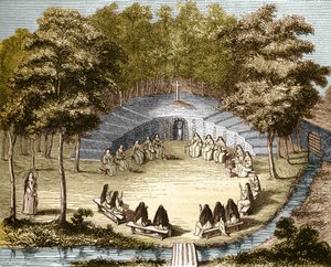 Die Nonnen von Port-Royal-des-Champs beim Lesen in der Einsamkeit von Unknown artist