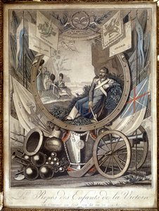 Die Ruhe der Kinder des Sieges: Allegorie über die Soldaten des Napoleonischen Krieges, 19. Jahrhundert