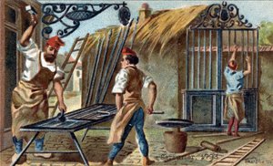 Das Handwerk des Schlossers im Jahr 1793.