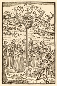 Obwohl die Burg des Zweifels zerstört ist und der Riese Verzweiflung seinen Kopf verloren hat aus Der Pilgerreise von dieser Welt in die zukünftige Welt von John Bunyan