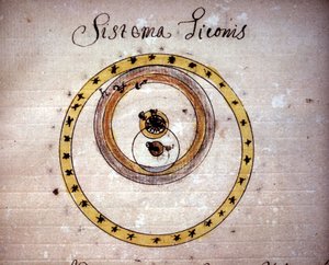 Tycho Brahe System. Manuskript aus dem 17. Jahrhundert von Unknown artist