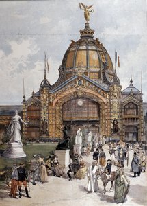 Universal-Ausstellung, Zentralkuppel in Paris (1889) von Unknown artist