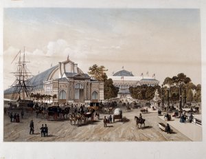 Weltausstellung 1855: der Palast der Industrie - Lithografie von Unknown artist