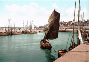 Ansicht von Calais, der Hafen. von Unknown artist