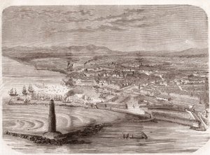Ansicht von Livorno (Livorno - Toskana - Toskana) - Toskana - Gravur 1860