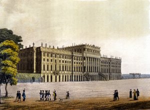 Ansicht des Schlosses Schönbrunn, ehemalige Residenz der österreichischen Kaiserfamilie, Wien, Österreich, Gravur um 1830 von Unknown artist