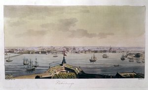 Ansicht von St. Petersburg Ende des 18. Jahrhunderts - in „Das alte und moderne Kostüm“ von Ferrario von Unknown artist