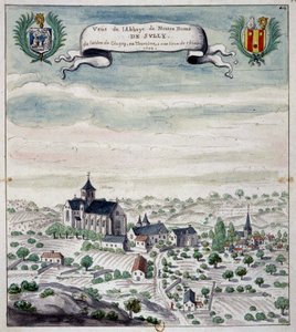 Ansicht der Abtei von Sully, Touraine