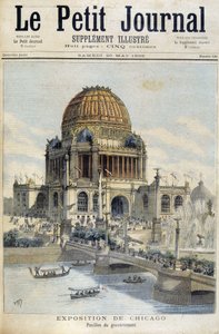 Ansicht der Chicago-Ausstellung: Der Regierungspalast - in „Le Petit Journal“ von Unknown artist
