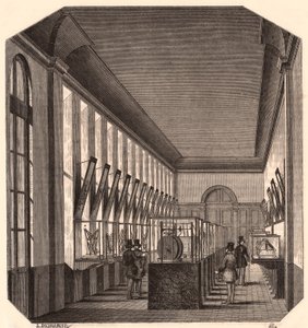 Ansicht des Inneren der Großen Galerie im Königlichen Konservatorium der Künste und Handwerke, Paris, Frankreich von Unknown