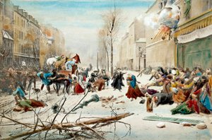Krieg von 1870: Belagerung von Paris, Bombardierung durch die Preußen von Unknown artist