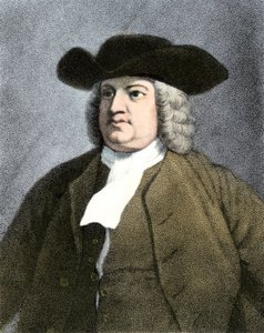 William Penn (1644-1718) englischer Quäker und Gründer des Staates Pennsylvania im Jahr 1682