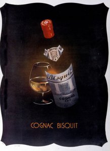 Werbeplakat für Cognac Bisquit. 1932 von Unknown artist