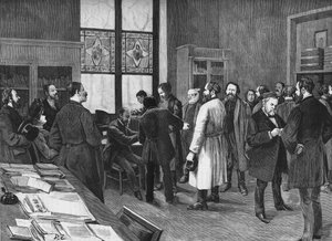 Im Kabinett von Louis Pasteur im Jahr 1886 von Unknown artist