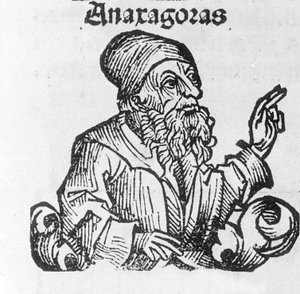 Porträt von Anaxagoras von Klazomenai. Griechischer Philosoph (500 bis 428 v. Chr.) 19. Jahrhundert (Gravur) von Unknown artist