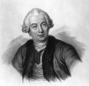 Porträt von Claude Bourgelat (1712-1779), Gründer der weltweit ersten tierärztlichen Schule. Gravur des 19. Jahrhunderts von Unknown artist