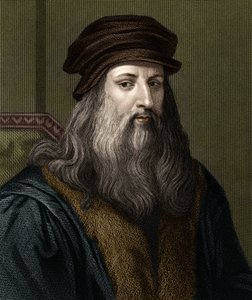 Porträt von Leonardo da Vinci (1452-1519), italienischer Maler. von Unknown artist