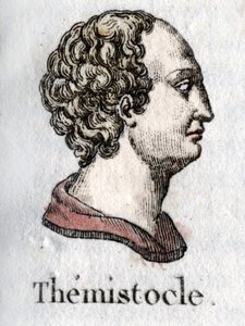Porträt von Themistokles. Griechischer Staatsmann und athenischer General (ca. 525 v. Chr. bis ca. 460 v. Chr.) Gravur von 1822.