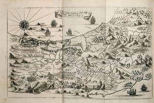 Eine Karte des Landes und der Stadt Panama. Teil 3: Kap. 5. (Gravur)