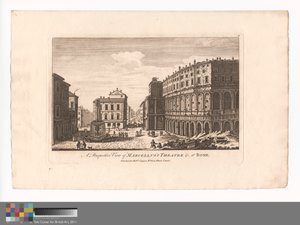 Eine perspektivische Ansicht des Theaters von Marcellus &c., in Rom
