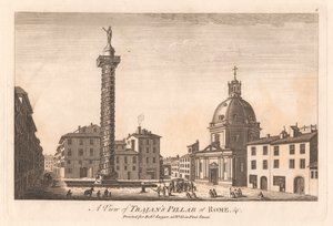 Ansicht der Trajanssäule in Rom usw.