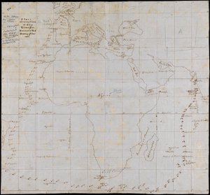 Eine Karte, die die Reise des Schiffes Edwin Fox von Portsmouth verfolgt von Unknown artist