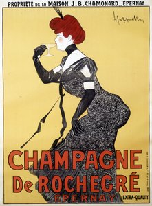 Werbeplakat für Champagne de Rochegre von Unknown artist
