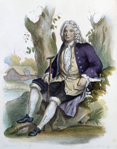 Alain René Lesage (Alain-René Le Sage) (1668-1747) - in Ed. Mennechet, „Le Plutarque français“ von Unknown artist